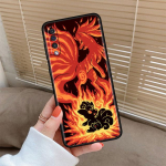 Silikoninis dėklas, skirtas Samsung Galaxy A50 A70 A12 A30 A02s A03 A10 A22 A23 A40 telefonui Funda juodas mink&scaron;tu dangteliu Pokemon Eevee Elf for Samsung A51 5G