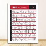 Treniruočių diagramos menas Sieninis plakatas Spausdinti Namų dekoras Kultūrizmas Sporto salė Sportas Fitnesas Hantelių plakatas Kettlebell Workout Exercise 40cm&times;60cm NoFrame