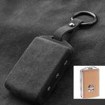 Automobilio rakto raktų pakabuko dėklo dangtelis, skirtas Volvo XC60 S90 XC40 S60 XC90 interjeras Alcantara mielas aksesuaras Voiture Holder Shell