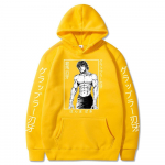 Mada Lauko Sportas Anime Juokingi Baki Hanma Hoodies Megztiniai megztiniai Gatvės apranga Unisex megztiniai žieminiai džemperiai XS juoda
