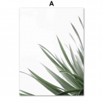 Žalias Tropinis Agavos Tulpės Monstera Sukulentai Sienų Menas Drobė Plakatai Tapyba Ir Spaudai Sienų Paveikslai Svetainės Dekorui 21*30cm