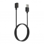 1 m magnetinis įkrovimo laidas, skirtas Xiaomi Mi Band 7 Pro Smart Watch Magnet 2 kontaktų USB įkroviklio linija greito įkrovimo maitinimo adapteriui juoda