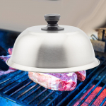 Basting Steaming Cover Burger thicken Griddle Stainless Steel Grilling Cheese Melting Dome