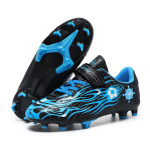 28-39 vaiki&scaron;ki futbolo batai nuo slydimo PVC TF Merry Stick Botter berniukų varžybų futbolo batai 29 mėlyna/juoda