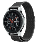 Nauja 18 20 22 mm metalinė laikrodžio apyrankė, skirta Samsung laikrodžiui 3 45/41/46/42 mm Active 2 Frontier Huawei Watch Gt 2e dirželis, Versa3 Sense ir tradicinis laikrodis. 20mm (Note for Fitbit) juoda