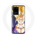 Coque pour Samsung Galaxy S20 Ultra Manga Dragon Ball Sangoku Visage &eacute;nerv&eacute;