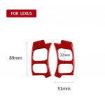 for Lexus IS250 NX200 200t 300h 2013- Car Steering Wheel Decor Sticker Cover Decal Auto Interior Accessories Carbon Fiber