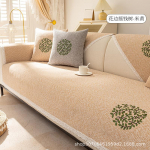 Sofos pagalvėlė &bdquo;Four Seasons&ldquo; bendrieji audiniai, oda, neslysti, medvilninė lininė, vasarinė pagalvėlė, paprasta ir auk&scaron;tos klasės rank&scaron;luosčio atlo&scaron;as