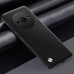 Prabangus PU odinis dėklas, skirtas Xiaomi Redmi A3 galinis dangtelis Matinis silikoninis pilnai apsaugotas telefono dėklas, skirtas Redmi A1 A2 Plus 4G RedmiA3 For Redmi A3 juoda