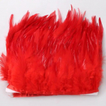 Balnelio fazano plunksnos apdailos juosta kutas 10-15 cm rankdarbiams Siuvimo priedai Vakarėlio kostiumų dekoravimas S raudona