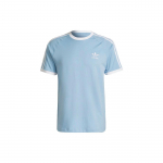 Adidas Originals Trefoil Dryžuoti 3 juostelės Laisvalaikio apvalios i&scaron;kirptės mar&scaron;kinėliai V3 Vyri&scaron;ki Vir&scaron;utiniai drabužiai &Scaron;viesiai mėlyni H37759 XL