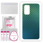 apgo Protective Skin Sticker for the back compatible with OnePlus 9, Wrap Film, Foil, Vinyl - Pattern Carbon Chameleon CAKA1