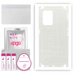 apgo Protective Skin Sticker for the back+sides compatible with OnePlus Nord CE 2 Lite, Full Wrap Film, Foil, Vinyl - Pattern White Fabric