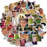 50 vnt./pak. Juokingas memas katės &scaron;aunus lipdukas motociklas ne&scaron;iojamasis kompiuteris telefonas lagaminas ne&scaron;iojamasis kompiuteris automobilio butelis žaislas madingas lipduko lipdukas žaislas 50pcs