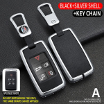Odos lydinio automobilio raktų dėklo dangtelio apsauginis apvalkalas, skirtas Land Rover Range Rover Discovery 5 Sport, skirtas JAGUAR XE XF XJ F PACE raktų pakabukui