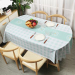 Ovali staltiesė Vandeniui atspari Aliejui atspari PVC stalo užtiesalas Dėklas Dekoratyvinis Valgomojo stalas Kavinė Vestuvių dekoras Gražus stalo užtiesalas 140x220cm 1pcs