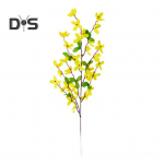Dirbtinis žieminis jazminas su stiebu Realisti&scaron;kas netikro &scaron;ilko geltonų gėlių namų biuro stalo centrinis elementas dirbtinių gėlių &scaron;akelių gėlių kompozicijos dekoras geltona