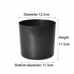 Plastikinis vazonas Tiesus juodas Vidinis Balkonas Sodinimas Lazy Planter Gėlių vazonas Augalas Sodininkystė Sodmenų vazonas 12.5*11.5 1pc juoda