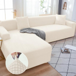 Vienspalviai elastingi sofos užvalkalai svetainei, tamprus užvalkalas fotelis sofos užvalkalas kampas L formos sekcinis sofos apsaugas 2seater145-185cm 1PC