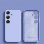 Prabangus skysto silikono mink&scaron;tas dangtelis, skirtas Samsung Galaxy A54 5G A14 A24 A34 A04 A04S A04E A15 4G A25 A35 A55 smūgiams atsparus dėklas Samsung Galaxy A55 violetinė