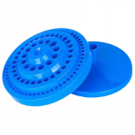 1 vnt. apvalios formos plastikinis kietas 100 vnt. 1-13 mm grąžto laikymo dėklo stovas mėlynos skylės plastikinis laikiklio dėžė