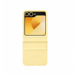 Samsung &bdquo;Galaxy Z Flip6 Kindsuit&ldquo; odinis dėklas &bdquo;Z Flip 6&ldquo; mink&scaron;tas &scaron;ilko prisilietimas, apsauginis odinis dangtelis