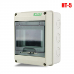 HT-5/8/12/15/18/24 būdai, lauko vandeniui atspari elektros paskirstymo dėžutė, grandinės pertraukiklis, MCB maitinimo plastikinė jungiamoji laidų dėžutė