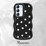 Dažytas ra&scaron;tas Big Wave Edge Mink&scaron;ta silikoninė medžiaga Macaron telefono dėklas, atsparus smūgiams, apsauginis guminis korpusas, skirtas OnePlus Vivo Motorola Moto Motorola Moto G04S