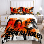 Tokio Hotel 3D spausdinimo roko grupės visų sezonų antklodės užvalkalas patalynės komplektai mink&scaron;tas pledo užvalkalas ir pagalvių užvalkalai Viengulis_Dvigulis_Karalienės dydžio_Karali&scaron;kas EU Twin 135x200cm
