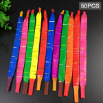 50/100 vnt. mi&scaron;rių spalvų ilgų lateksinių raketinių balionų, skraidančių, girgždančių, vakarėlio dekoravimui 50PCS