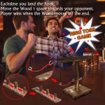 Rankų darbo medinis kabliukas ir kilpa interaktyvus gėrimų žaidimas vaikams ir suaugusiems kava