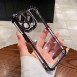 Skirta iPhone 16 15 14 13 12 Pro Max Samsung S24 S23 Plus A05 A06 A14 A15 A16 Redmi Note 13 12 Pro skaidrus pilnas objektyvas, apsaugantis nuo smūgių telefono dėklas Samsung A15