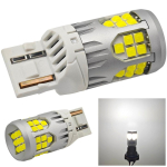 2 szt W21W żar&oacute;wka LED 7440 10-50V bez błędu 3000lm biała mocna Off-Road