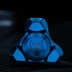 Naujas pir&scaron;tų galiukų giroskopas metaliniai žaislai precizinė mechanika streso mažinimas anti-nerimas vaikams suaugusiems pavara fidget spinneris FOX LEGEND mėlyna