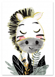 Plakat dla dziecka obrazki zebra dekoracje pok&oacute;j dziecka 21x29,7 cm A4