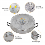 Praėjimo LED lubinis &scaron;viestuvas Svetainės Kri&scaron;tolinis Koridorius Praėjimo &Scaron;viestuvai LED Lubų &Scaron;viestuvai white light