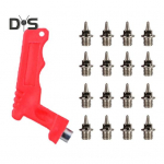 100 vnt. Plieniniai trekų dygliukai, skirti trekų ir krosinio batams, su dygliukų raktu, skirti sprinto sportui ir bėgimo batams E