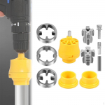 PVC Thread Maker Tool for Electric Drill Plumbing Tool, High Efficient, Easy to Operate, Pipe