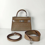Naujas Willow Nail H Namų Dėžutė Odinis Universalus Kasdienis Interneto Įžymybė Antros Kartos Pečių Dirželis Rankinė Ant Peties 19x6x13cm pilka