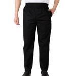 Vie&scaron;bučio uniformos kelnės, virtuvės dryžuotos &scaron;efo kelnės, restorano padavėjo elastinės kelnės L juoda