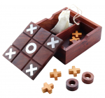 ShrijiCrafts Kryžiukai ir nuliukai Tic Tac Toe Solitaire 2-in-1 Kelioninis stalo žaidimas Brainvita Unikalus žaidimas Tradicinis i&scaron;&scaron;ūkių stalo žaidimas ruda