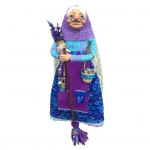 Rankų darbo dervos virtuvės raganos sėkmės talismanas, raganos figūrėlė, pakabinama dekoracija, animacinis virėjos raganos statulėlė, dovana mamai, namų virtuvės dekoras B
