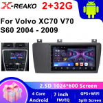 Volvo xc70V70 s60 2004-2009 Android 2 Din Automobilinis Auto Carplay 4G+WIFI GPS Automobilio Radijas Navigacija Multimedijos Vaizdo Grotuvas Stereo BT 4 core 2GB+32GB carplay
