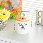 Moisture-Proof Ceramic Storage Jars with Lids - Ideal for Sugar, Tea, Beans - Elegant, High-End Design