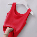 &bdquo;Summer Camisole&ldquo; moteri&scaron;ki didelio dydžio ploni i&scaron;oriniai drabužiai su apvaliu kaklu, vienspalviai mink&scaron;ti, patogūs apatiniai mar&scaron;kinėliai be rankovių, ploni M
