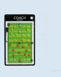 Futbolo kamuolys Taktinė lenta Magnetinė futbolo treniravimo plan&scaron;etė treniruotėms, varžyboms Ne&scaron;iojama futbolo trenerio strategijos lenta žalia