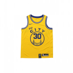 Nike Golden State Warriors Stephen Curry #30 Retro Riboto leidimo Swingman mar&scaron;kinėliai Vyri&scaron;ki mar&scaron;kinėliai Geltoni BQ8109-729 M