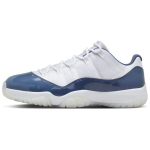 Air Jordan 11 Retro Low Diffused Blue Vyri&scaron;ki sportbačiai Balti Vidurnakčio-Tamsiai mėlyni Futbolo-Pilki FV5104-104 47.5
