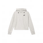 Nike Sportswear Tech Fleece Oversized Logo Siuvinėjimo Ra&scaron;to Gobtuvėlis Moteri&scaron;kas Džemperis &Scaron;viesiai Pilkas FV6323-013 M