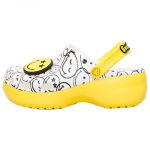 Crocs Smiley X Classic Clog Patogūs universalūs klumpės Moteri&scaron;kos klumpės Baltos geltonos 207980-94S 34-35